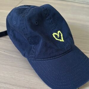 Rosenthal Navy Cap with Yellow Heart Detail